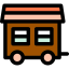 Linear Color Types of houses icon 64x64
